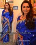 KMOZI Rani Blue Rose Designer Saree